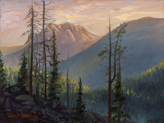 "What A View" 6x8 Original Plein air Oil Painting