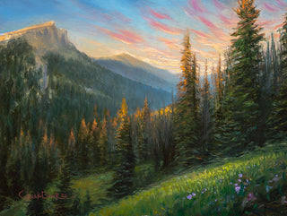 "Chasing The Sun" 6x8 Original Plein air Oil Painting