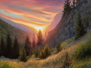 "A Pleasant Surprise" 6x8 Original Plein air Oil Painting