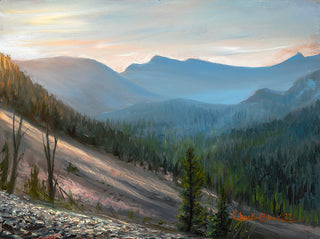 "A Rocky Road" 6x8 Original Plein air Oil Painting