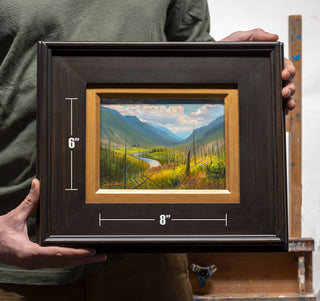 "Chasing The Sun" 6x8 Original Plein air Oil Painting