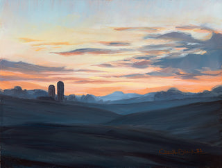 "Early Haze" 6x8 Original Plein air Oil Painting