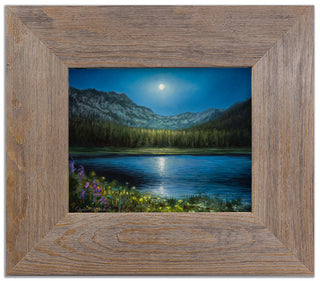 "Moonlit Basin" 8x10 Landscape Painting