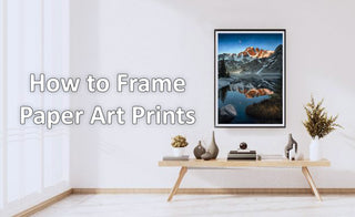 How to frame paper art prints