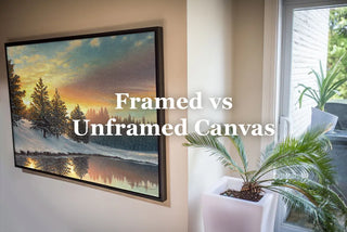 Framed vs unframed canvas art prints