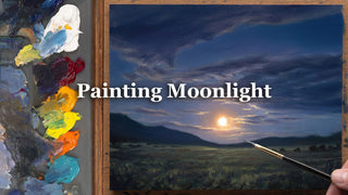How to paint the moon and night
