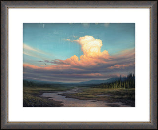"Building Strength" - Framed Storm Clouds Landscape Art Print