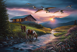'Fully Fledged' - 24x36 Waterfowl Landscape Oil Painting