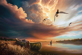 'Storms Will Pass' - 24x36 Waterfowl Landscape Oil Painting