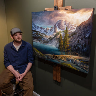 "Hard To Come By" - 30x40 Mountainous Landscape Painting