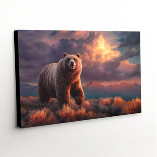 'Independence' - Grizzly Bear Canvas Art Print