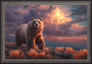 'Independence' - Framed Grizzly Bear Wildlife Art