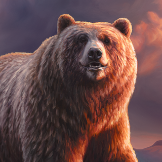 'Independence' - 24x36 Grizzly Bear Oil Painting
