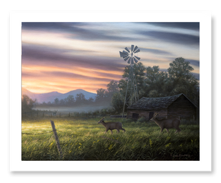 wildlife landscape art print