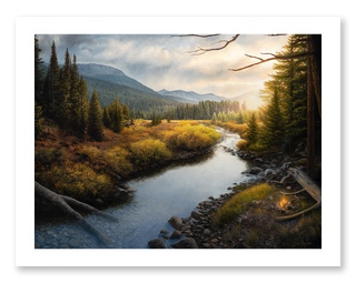 wildlife landscape art print