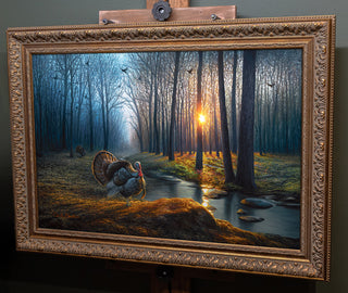'Only A Dream' - 24x36 Wild Turkey Oil Painting