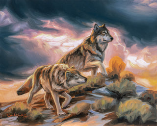 'On The Prowl' 8x10 Original Oil Painting Study