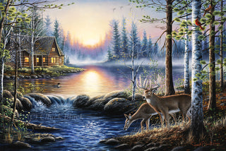 Original Painting - Wildlife and landscape art by Chuck Black