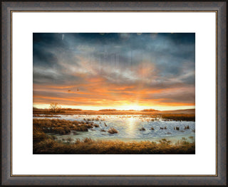 "Restored Beauty" - Framed Sunset Landscape Art Print
