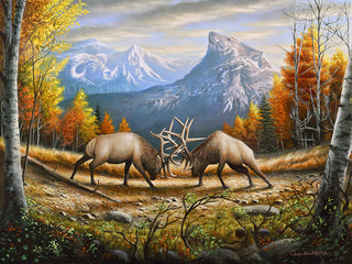 Original Painting - Wildlife and landscape art by Chuck Black