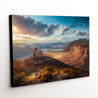Detail of 'All The Glory' canvas art print, highlighting the grandeur of Western landscapes and Utah's unique wildlife
