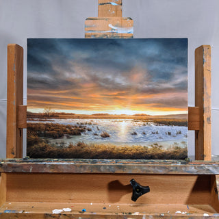 Framed Original 12x16" Oil Painting - "Restored Beauty"