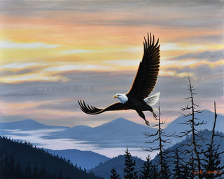 Original Painting - Wildlife and landscape art by Chuck Black