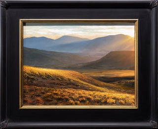"The Heavens" 12x16 Sunset Mountain Landscape Painting